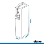 Rectangle Battery 48V 20Ah Dimensions - Elemex