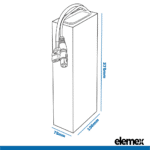 Rectangle Battery 60V 24Ah Dimensions - Elemex