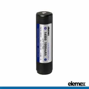 Protected 14500 Battery 1000mAh Li-ion Rechargeable 3.7V - Elemex