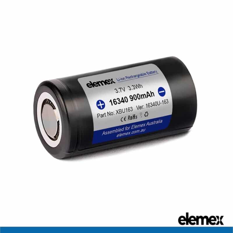 16340 Battery Flat Top Front Angle - Elemex