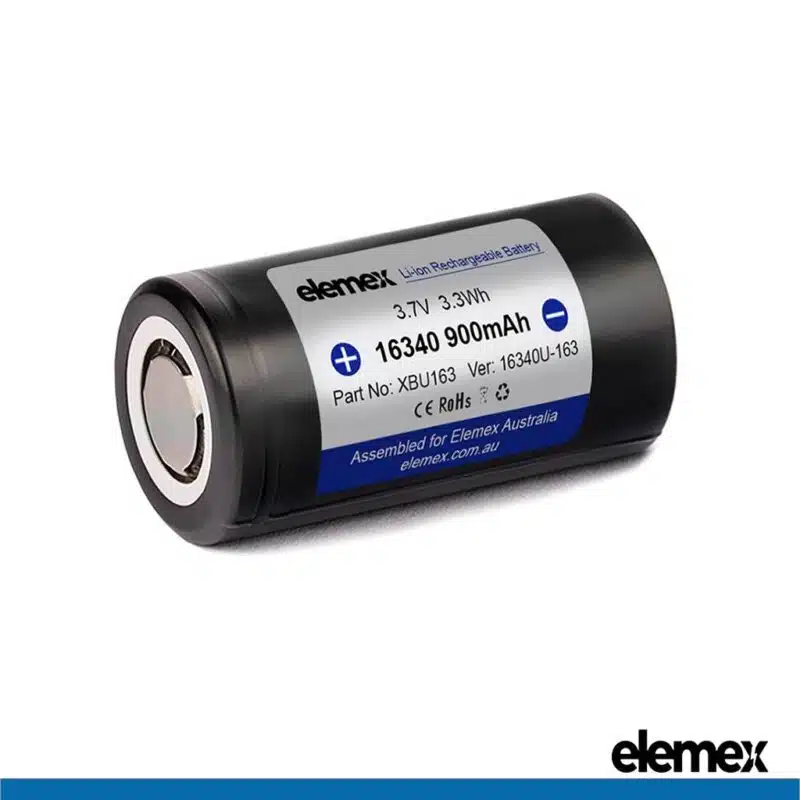 16340 Battery Flat Top Front Angle - Elemex