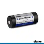 26650 5000mAh Button Top Front - Elemex