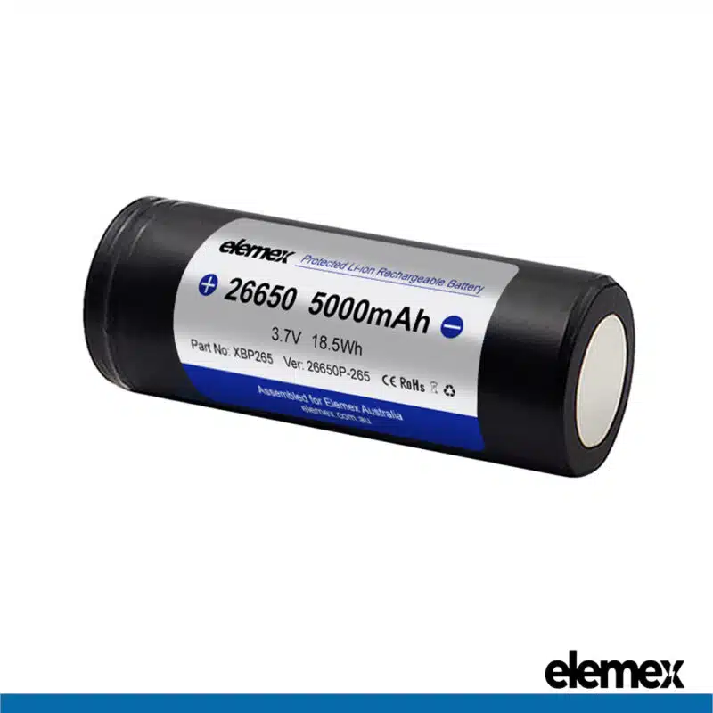 26650 5000mAh Protected Back - Elemex