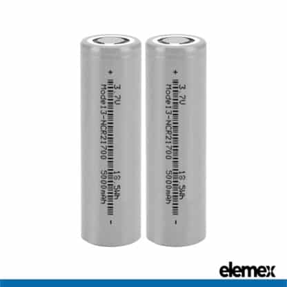 2x 21700 Tesla Battery Flat Top - Elemex