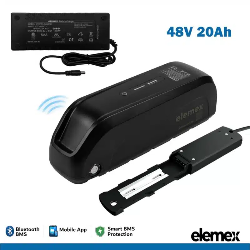 48V 20Ah Downtube eBike Battery - Elemex 48V 20Ah Downtube eBike Battery - Elemex