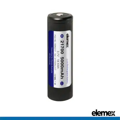 Elemex 21700 Battery 5000mAh Li-ion 3.7V with 10A Discharge Rate