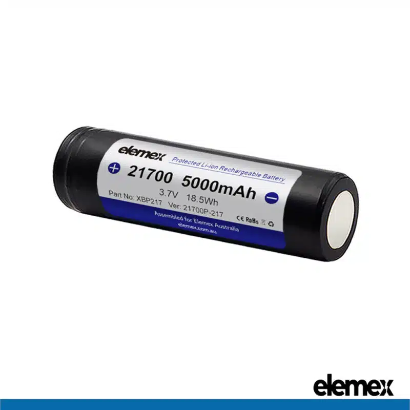 Elemex 21700 5000mAh (Protected) Back - Elemex
