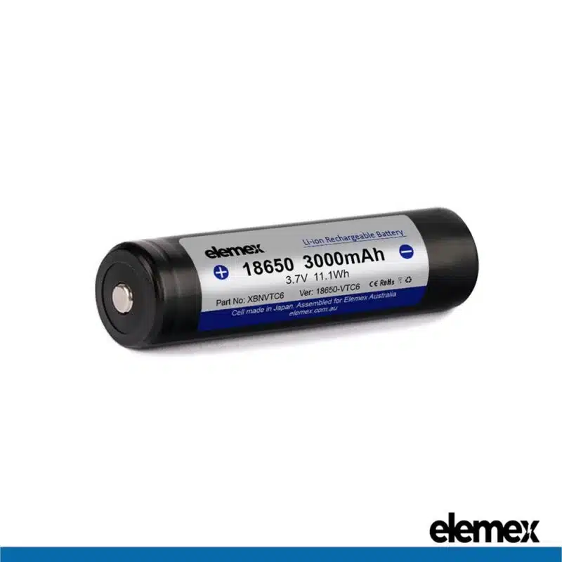 Elemex VTC6 Battery Button Top Front - Elemex