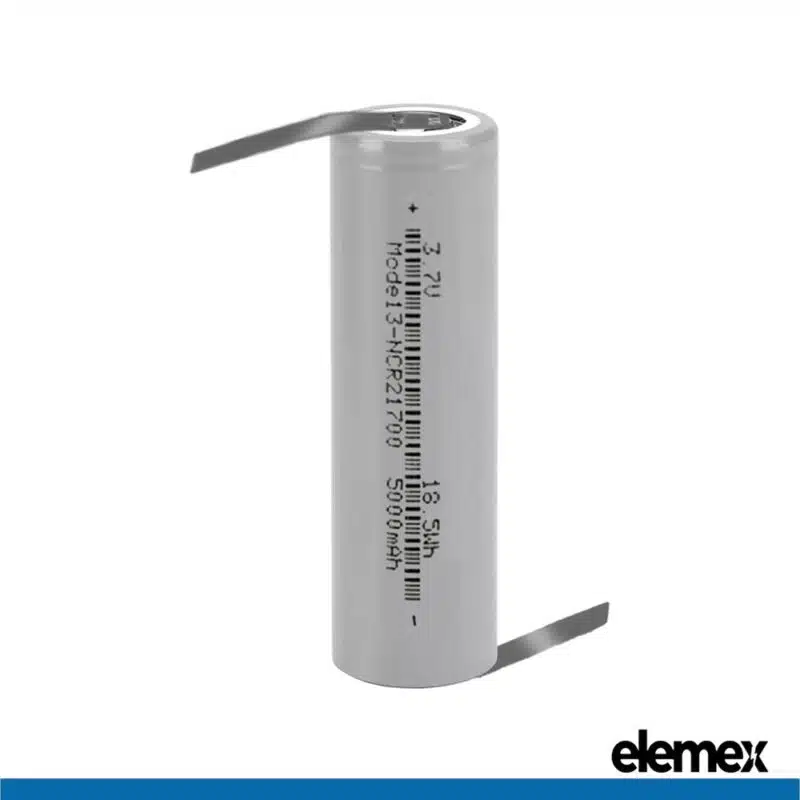 Tesla 21700 5000mAh Solder Tabbed (Z-Type) - Elemex