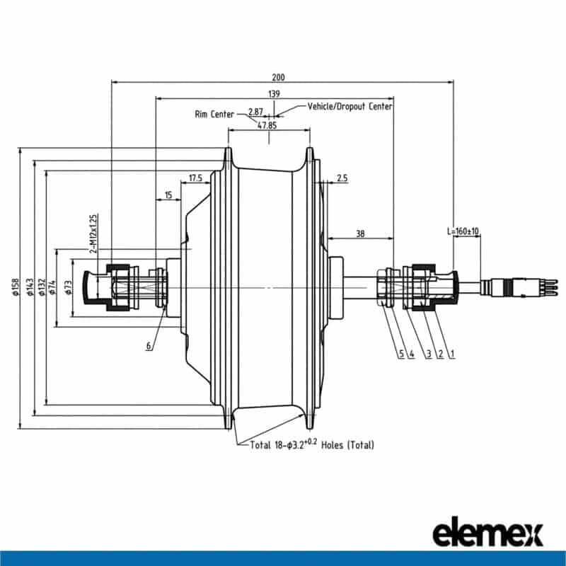500W Drawing diagram - Elemex