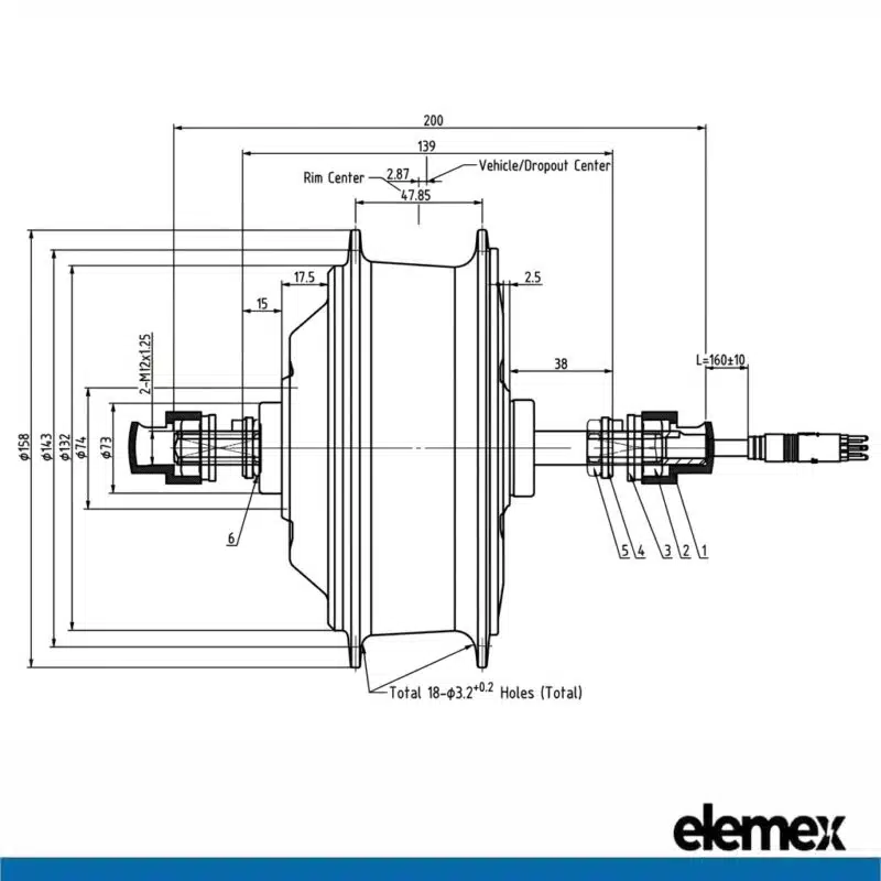 500W Drawing diagram - Elemex