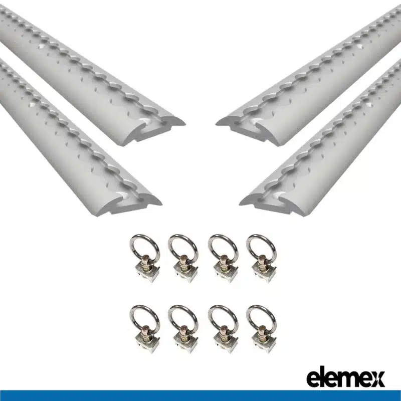 4x 50cm Anchor Track Tie Down - Elemex 4x 50cm Anchor Track Tie Down - Elemex