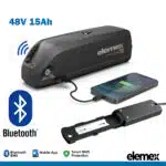 48V 15Ah Downtube eBike Lithium Battery Pack with 40A Bluetooth BMS for up to 1500W Motors - Elemex