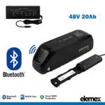 48V 20Ah eBike Battery Downtube Li-ion Pack for up to 2000W Motor Electric Bike + Premium Charger - Elemex