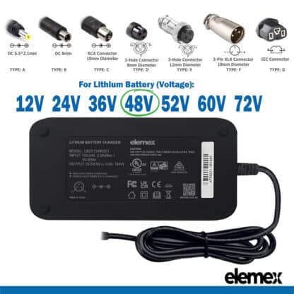 48V Lithium ion Battery Charger - Elemex