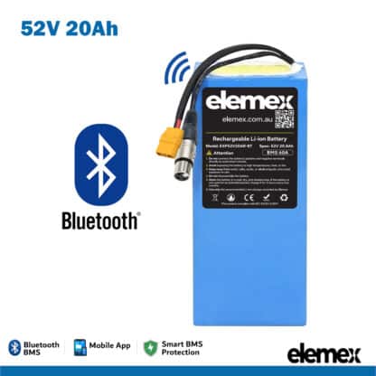 52V 20Ah Rectangle XT90 Connector - Elemex