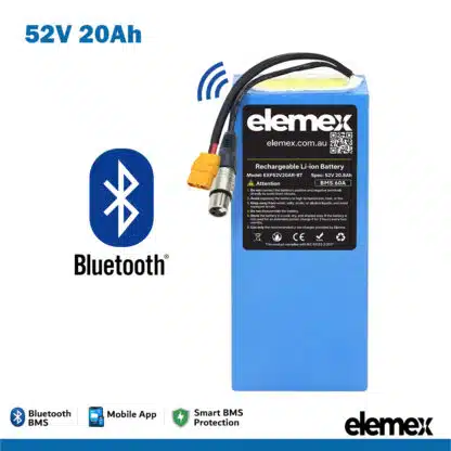 52V 20Ah Rectangle XT90 Connector - Elemex