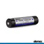 Battery Button Top 18650 3400mAh - Front - Elemex