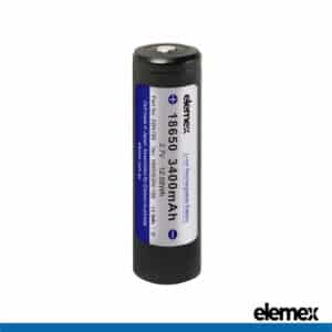 Button Top 18650 Battery 3400mAh Elemex Panasonic Li-ion 3.7V (Genuine) 