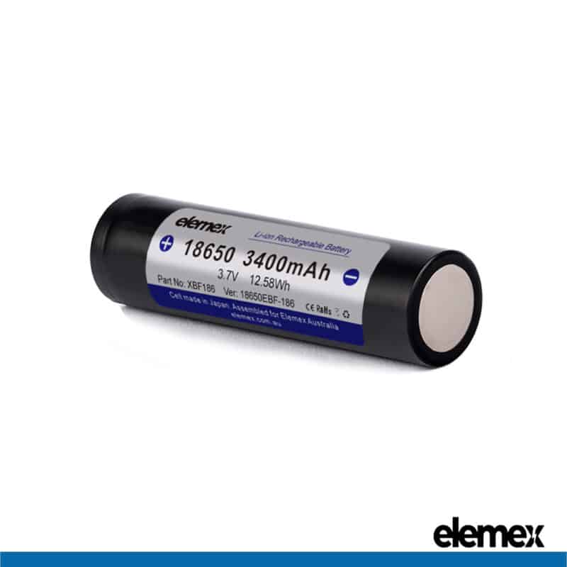 Battery Flat Top 18650 3400mAh - Elemex