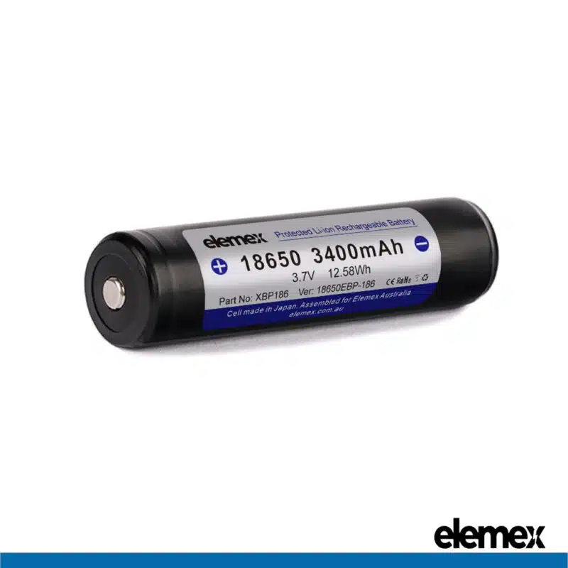 Battery Protected 18650 3400mAh - Front