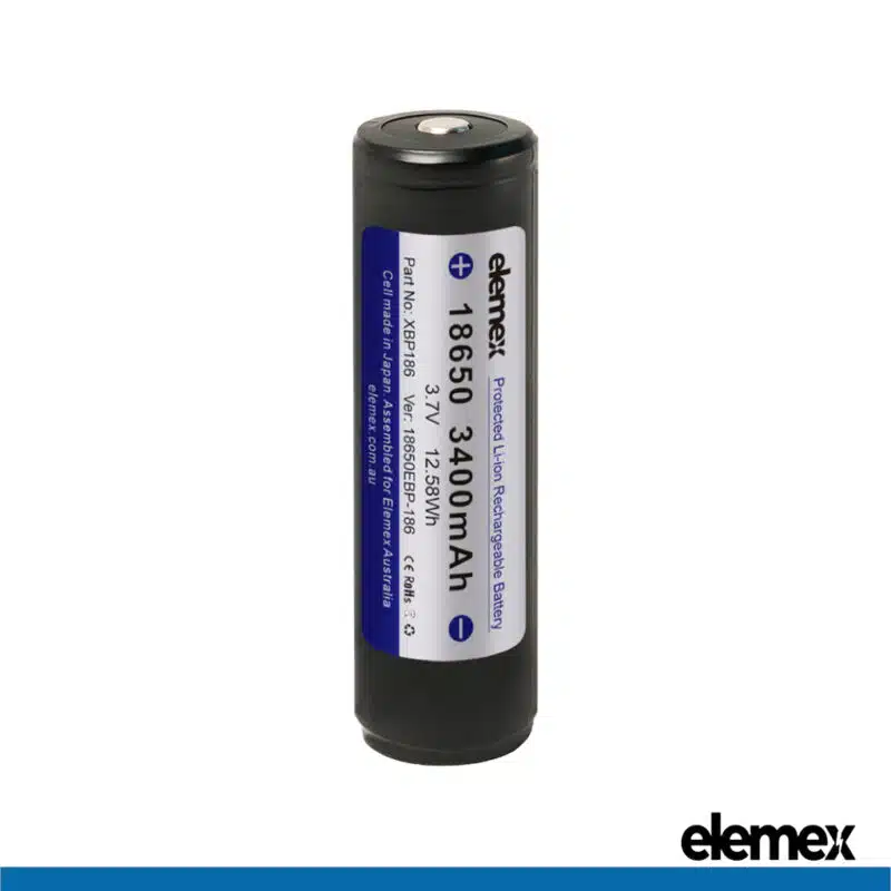 Protected 18650 Battery EBN - Elemex