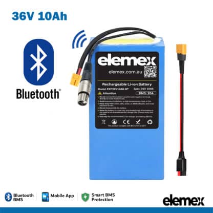 Rectangle eBike Scooter Battery 36V 10Ah - Elemex