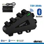 Triangle 72V Lithium eBike Battery 20Ah with 60A Bluetooth BMS + 4Ah Fast Charger