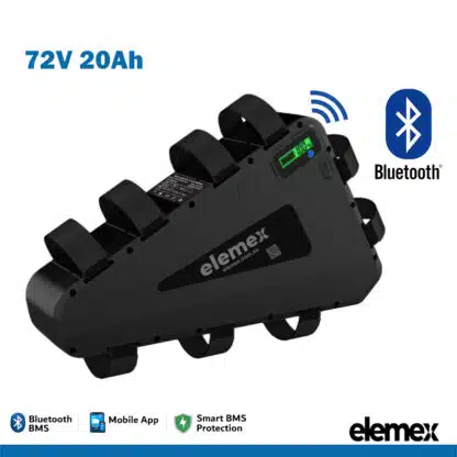 72V Triangle eBike Battery 20Ah Lithium Pack - Elemex