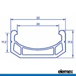 26 inch Alex Rim Dimensions - Elemex