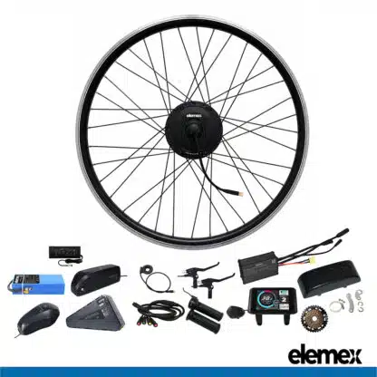 eBike Conversion Kit with Battery and Charger Rear Hub Motor 500W - Elemex
